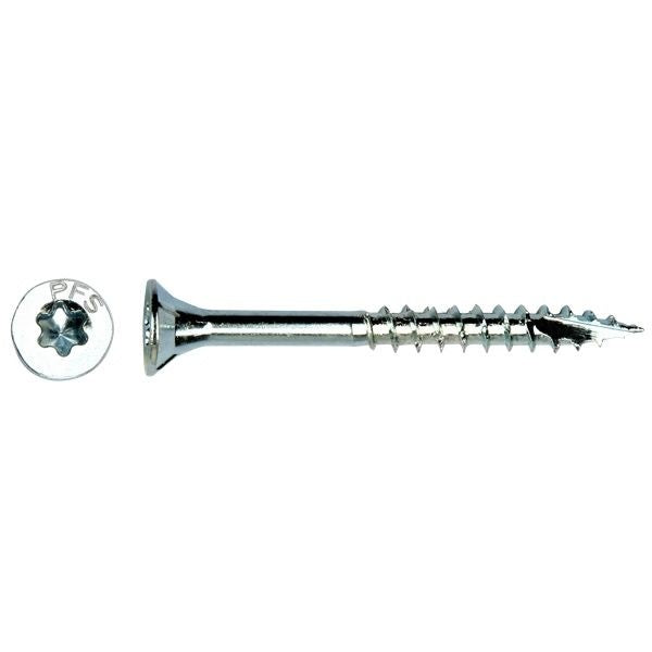 200 Wood Panel Screws Ø 3.5x35 mm Torx15 - Countersunk Head - Partial Thread