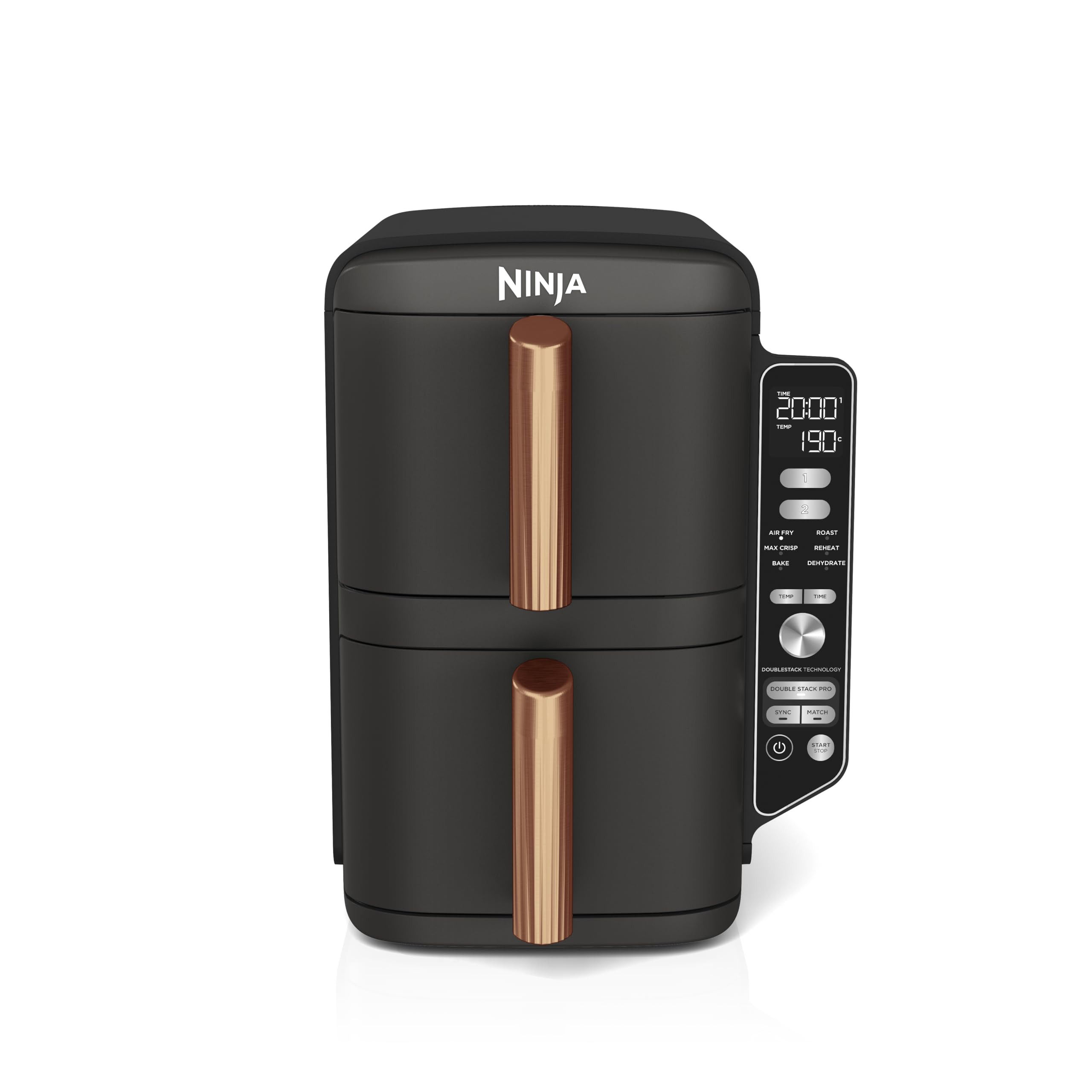 Ninja Double Stack XL Air Fryer, Vertical Dual Drawer Air Fryer with 4 cooking levels, 2 Drawers & 2 Racks