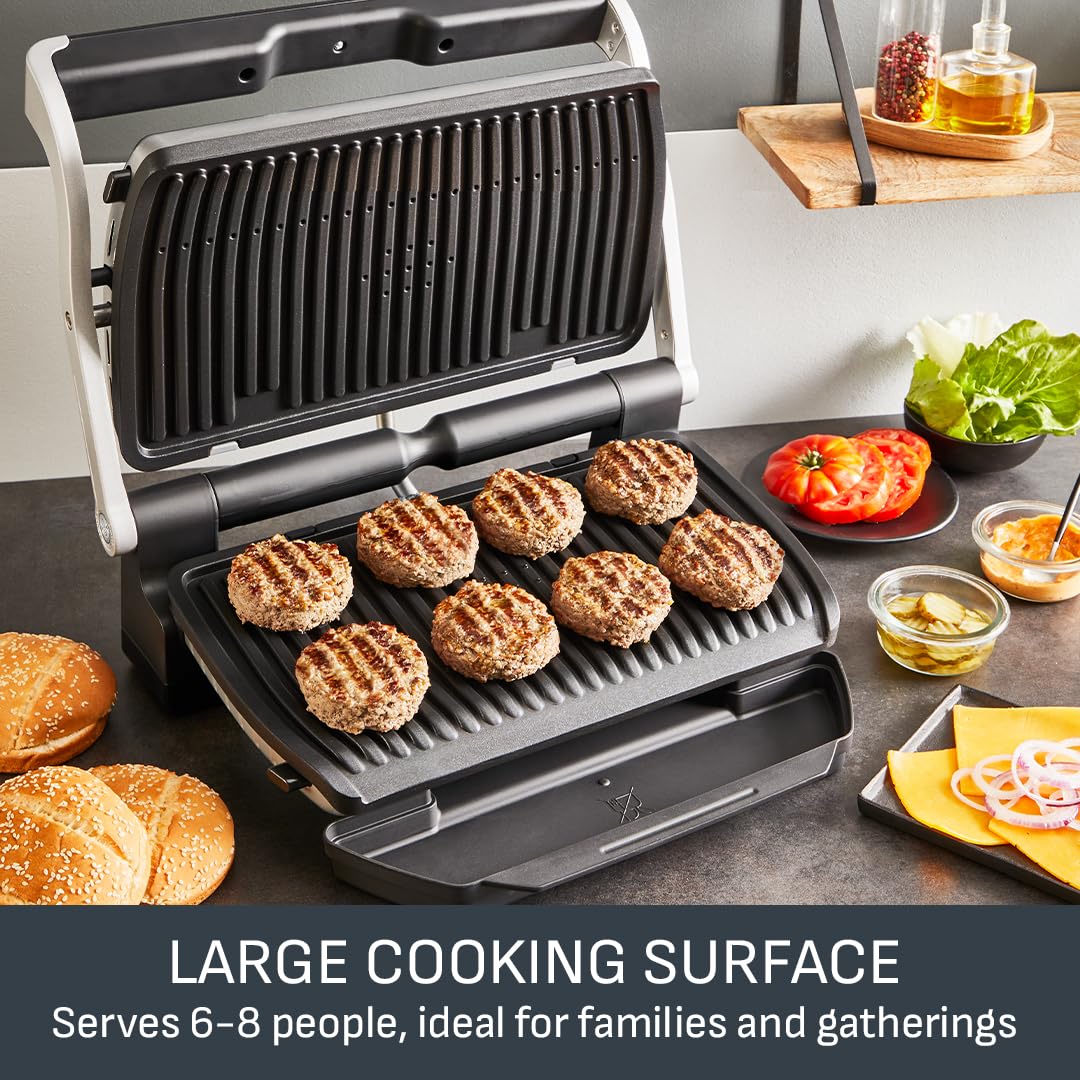 Tefal GC722D40 Optigrill Plus X-Large Grill with 9 Automatic Settings and Cooking Sensor